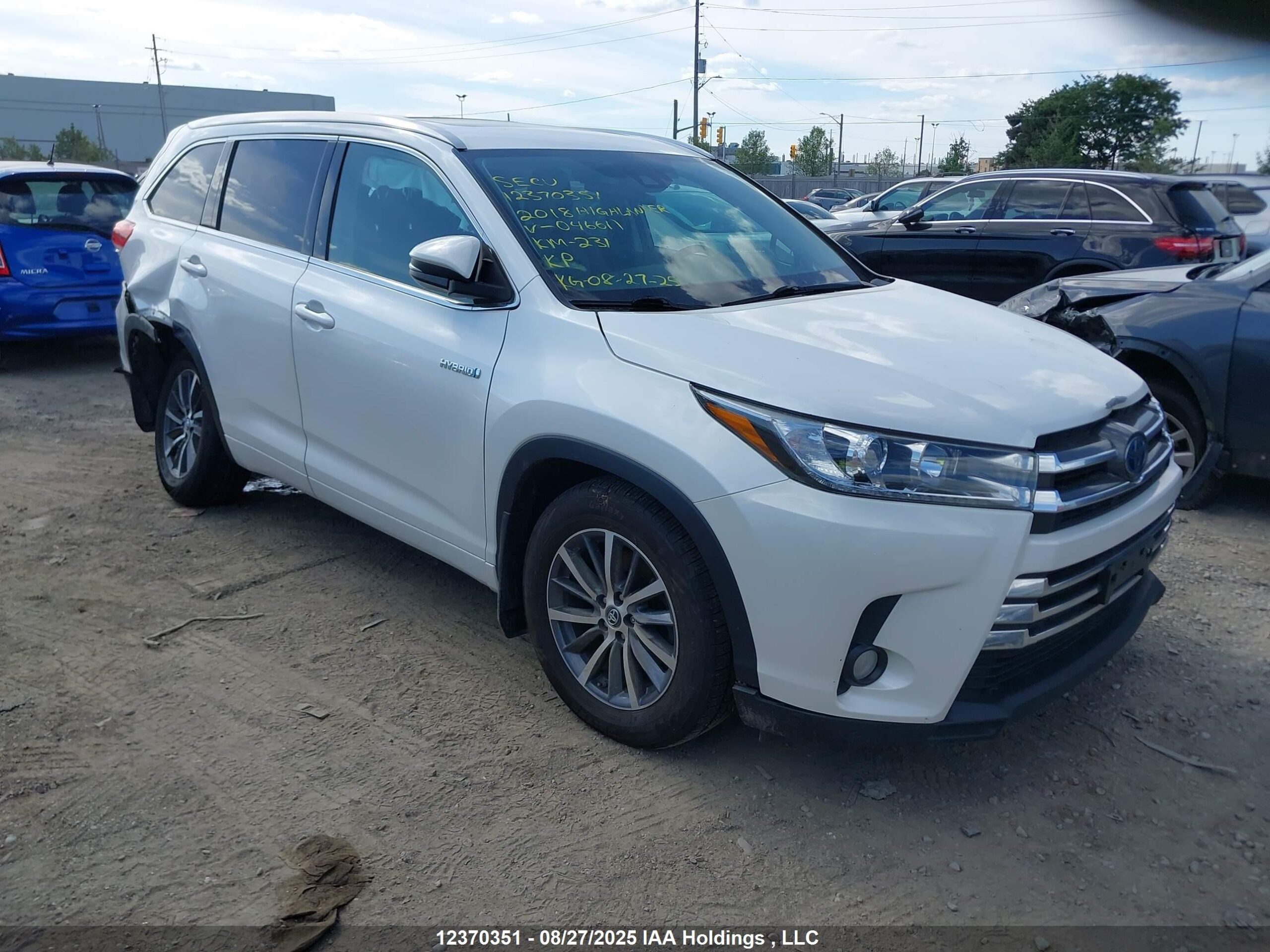 2018 Toyota Highlander hybrid – 5TDJGRFH4JS046611